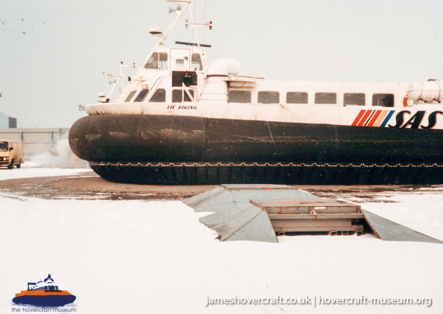 AP1-88 hovercraft with the Scandinavian company SAS -  (credit: The <a href='http://www.hovercraft-museum.org/' target='_blank'>Hovercraft Museum Trust</a>).